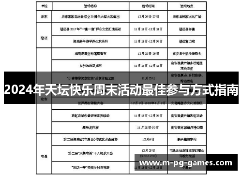 2024年天坛快乐周末活动最佳参与方式指南 2024年天坛快乐周末活动最佳参与方式指南